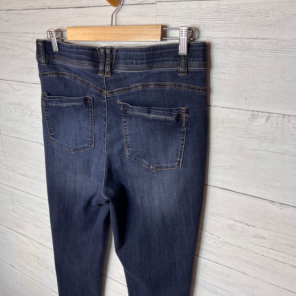 Democracy Jeans Womens Size 12 Skyrise Ankle Skimmer Ab Technology Dark Wash - Picture 11 of 16
